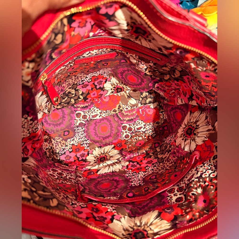 Vera Bradley Ella Quilted Leather Tote - Picture 8 of 10